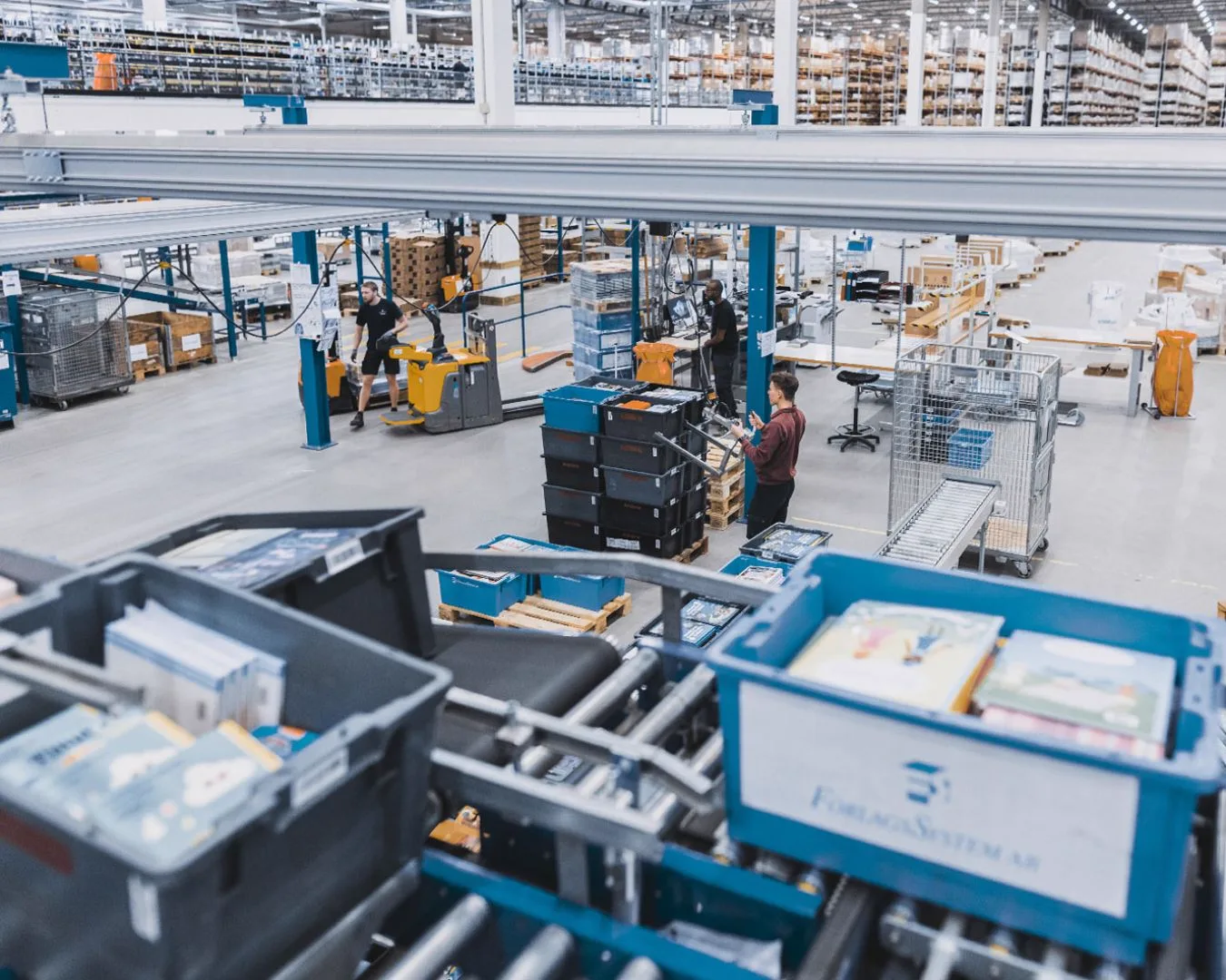 Förlagssystem warehouse operations overview